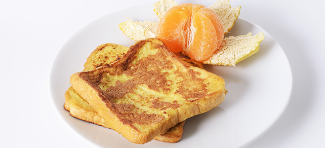 Fresh orange French toast
