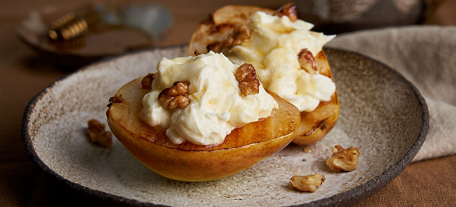 grilled pears and cheese