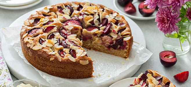 Empress plum almond cake recipe