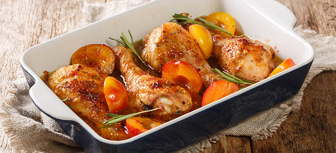 Roast Chicken Plums