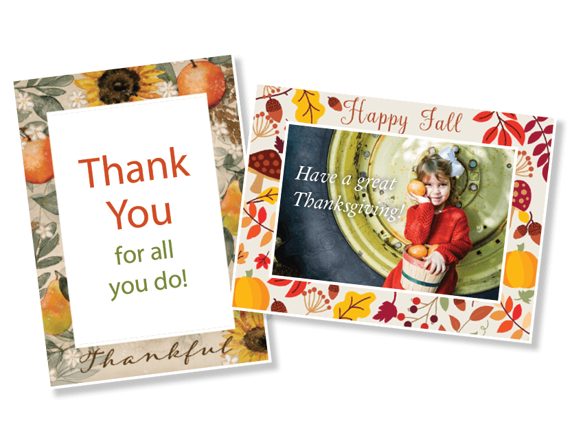 Personalization sample giftcards