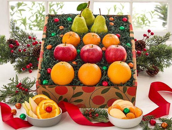 Christmas Tree Gift Box - Hale Groves - Fruit Bask