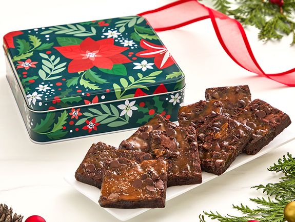 Grandma Hales Sea Salt Caramel Brownies