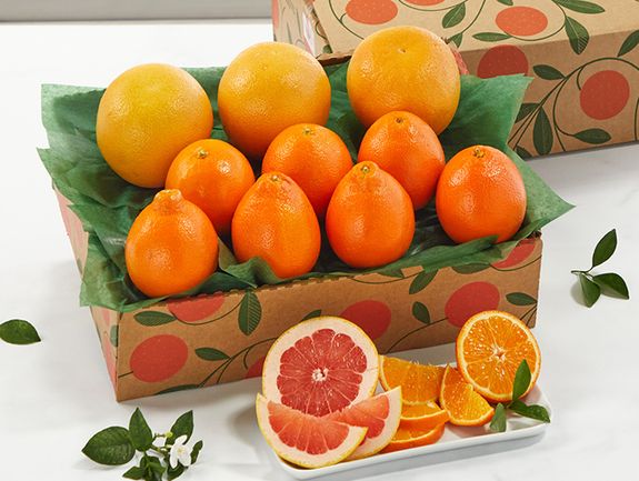 1 Tray Honeybells & Ruby Red Grapefruit, Approx. 9 Pounds