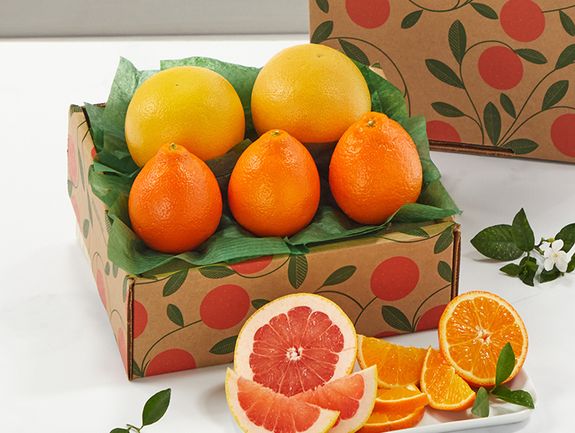 1/2 Tray Honeybells & Ruby Red Grapefruit, Approx. 5 Pounds