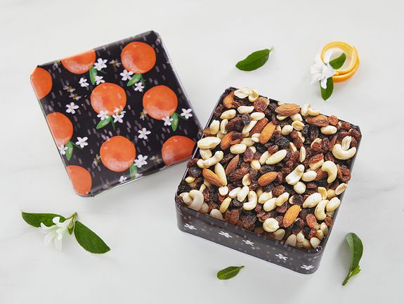 Fruit & Nut Snack Mix in Orange Delight Tin