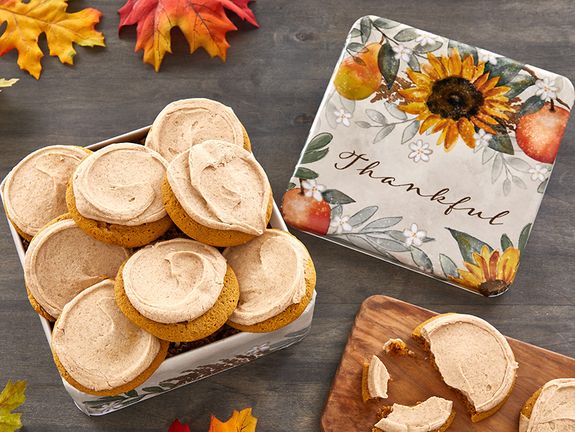 Pumpkin Spice Cookies in Thankful Tin