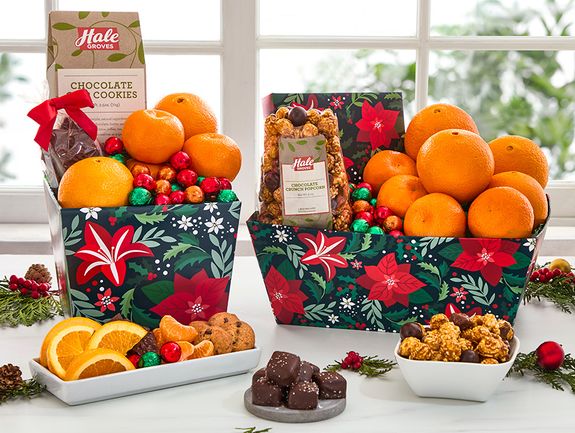 Festive Floral Basket Boxes