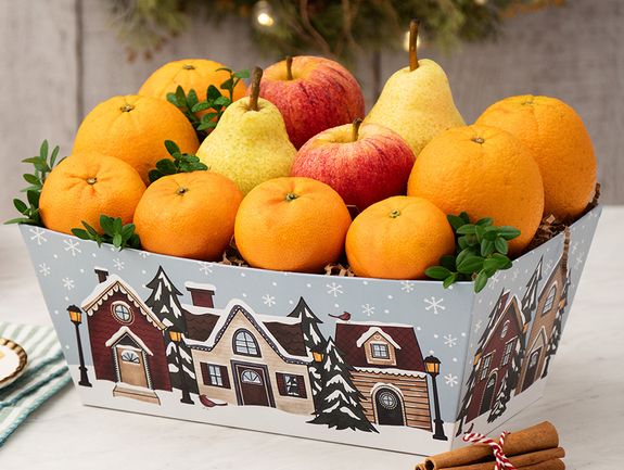 Holiday Village Basket Boxes, All Fruit