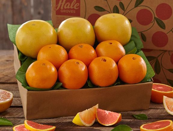 1 Tray of Cara Cara Navel Oranges & Ruby Red Grapefruit