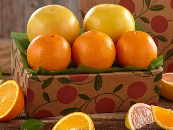 1/2 Tray Navel Oranges & Ruby Red Grapefruit, Approx. 5 lbs.