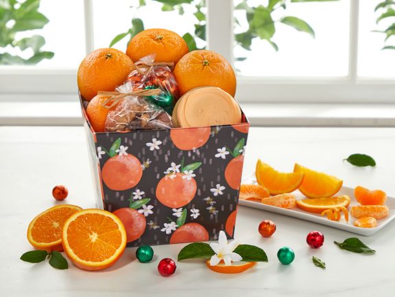 Orange Delight Gift Box with Tangerines