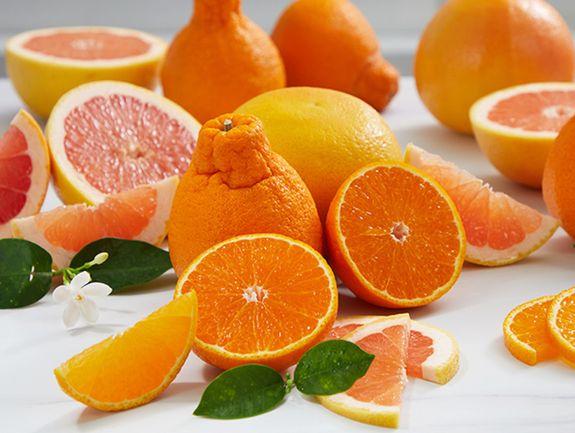 Golden Honeybells and Ruby Red Grapefruit