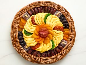 Dried Fruit Wicker Gift Tray