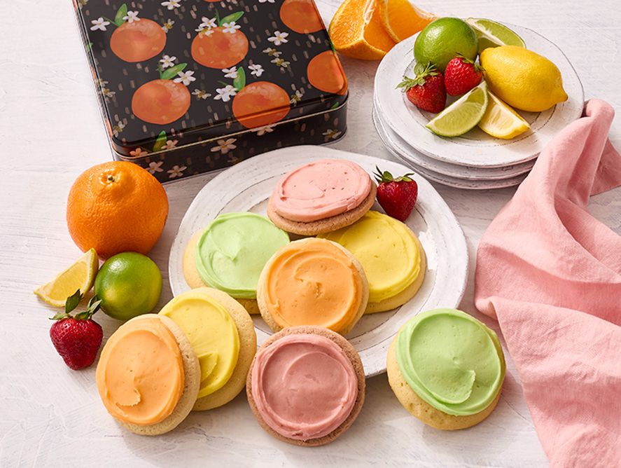 Fruit Stand Cookies Gift Tin