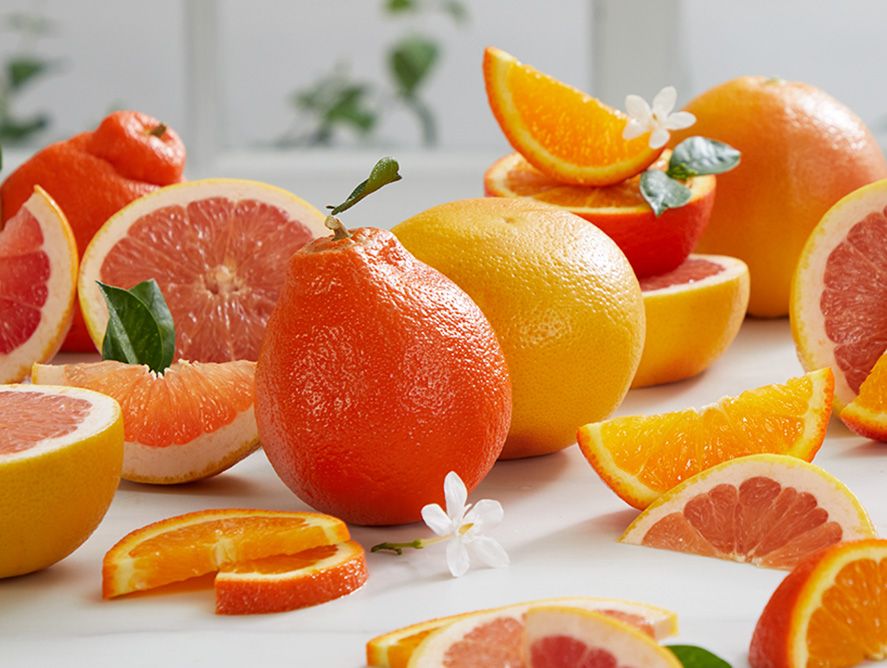 Honeybells and Ruby Red Grapefruit