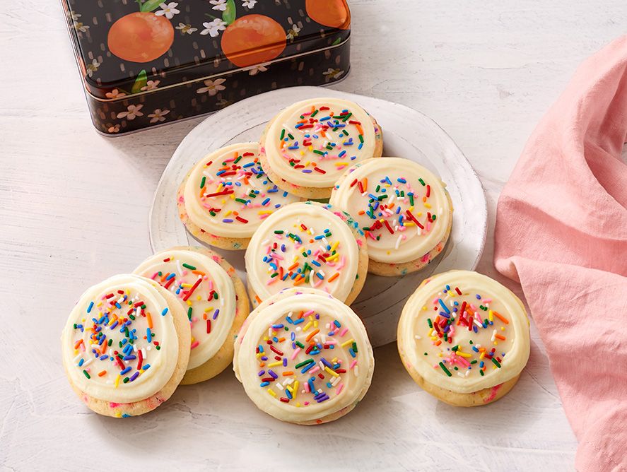 Confetti Cookies in Orange Delight Tin