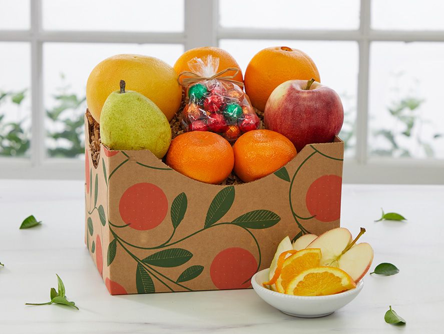 Colorful Fruit Basket Box