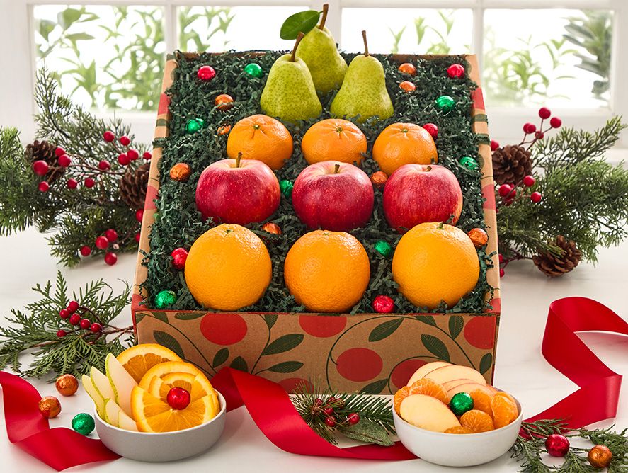 Christmas Tree Gift Box - Hale Groves - Fruit Bask