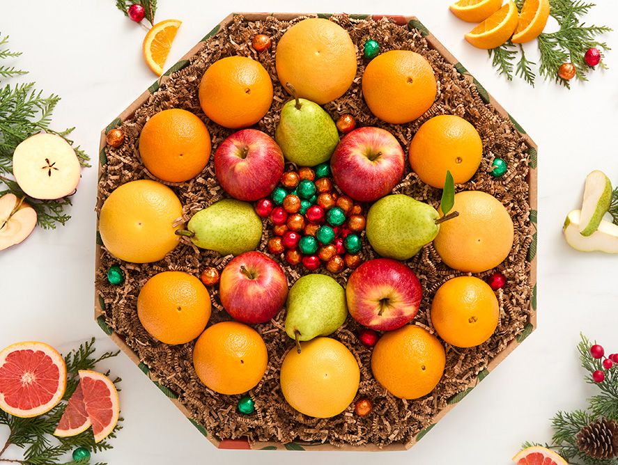 Hale Holiday Fruit Wreath - Hale Groves - Gift Baskets