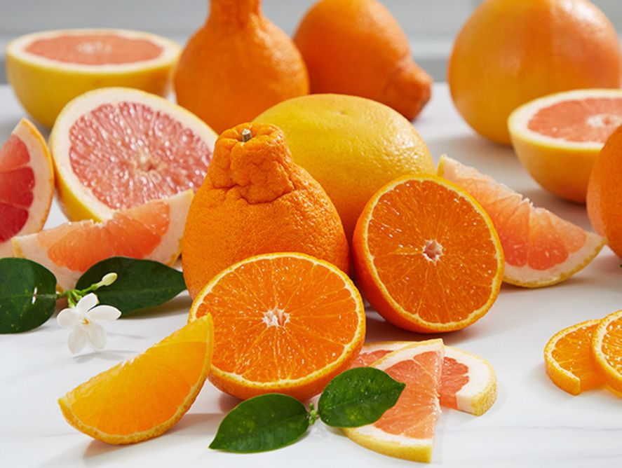 Golden Honeybells and Ruby Red Grapefruit