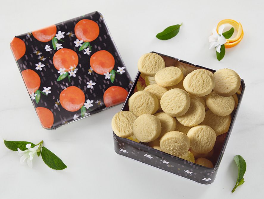 Shortbread Cookies in Orange Delight Tin